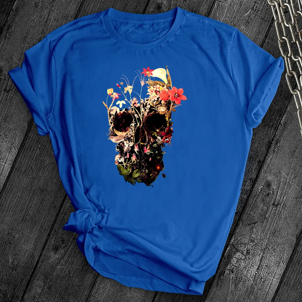 Bloom Flower Skull Tee