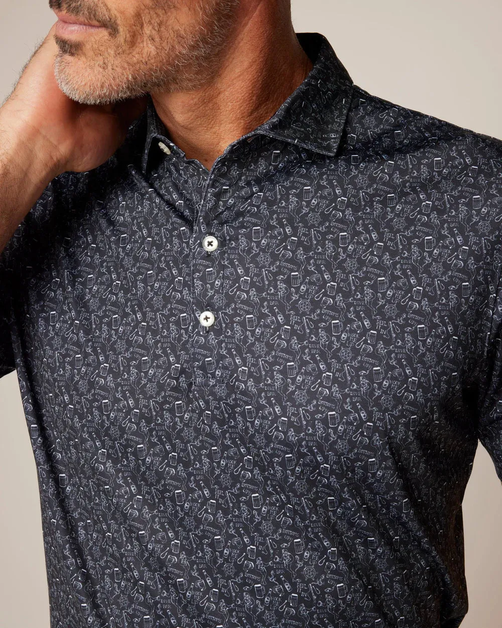 Bottoms Up Polo (Black)