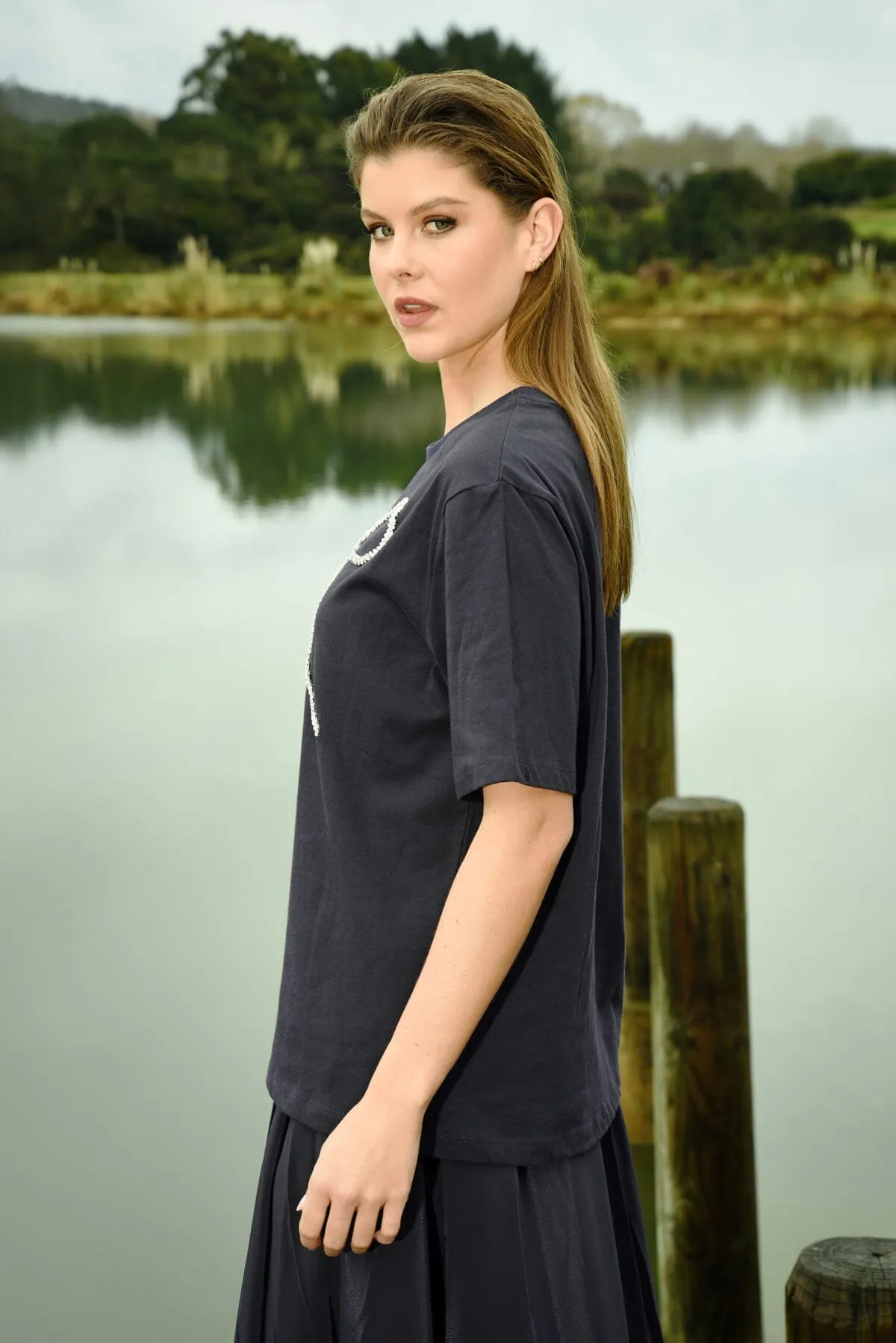 BOWTIFUL DAY TOP BLACK