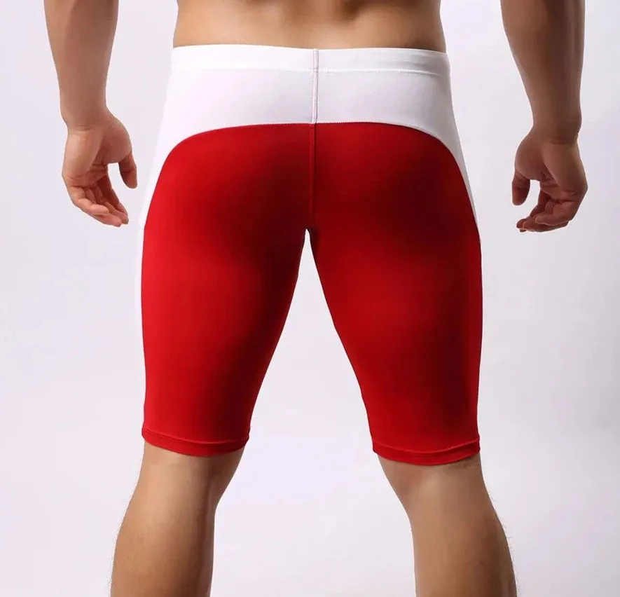 Brave Person Two Toned Knee High Gym Shorts
