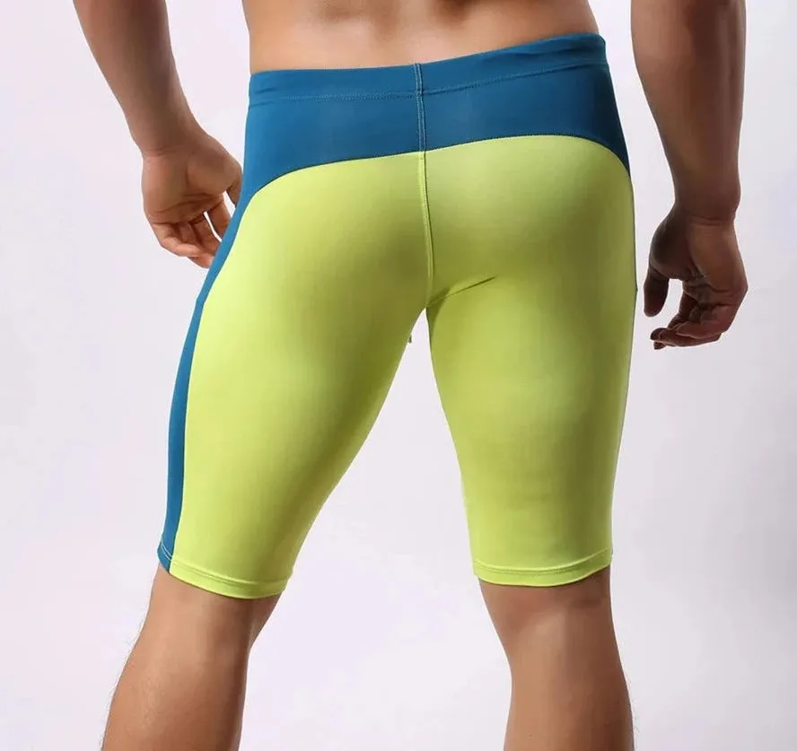 Brave Person Two Toned Knee High Gym Shorts