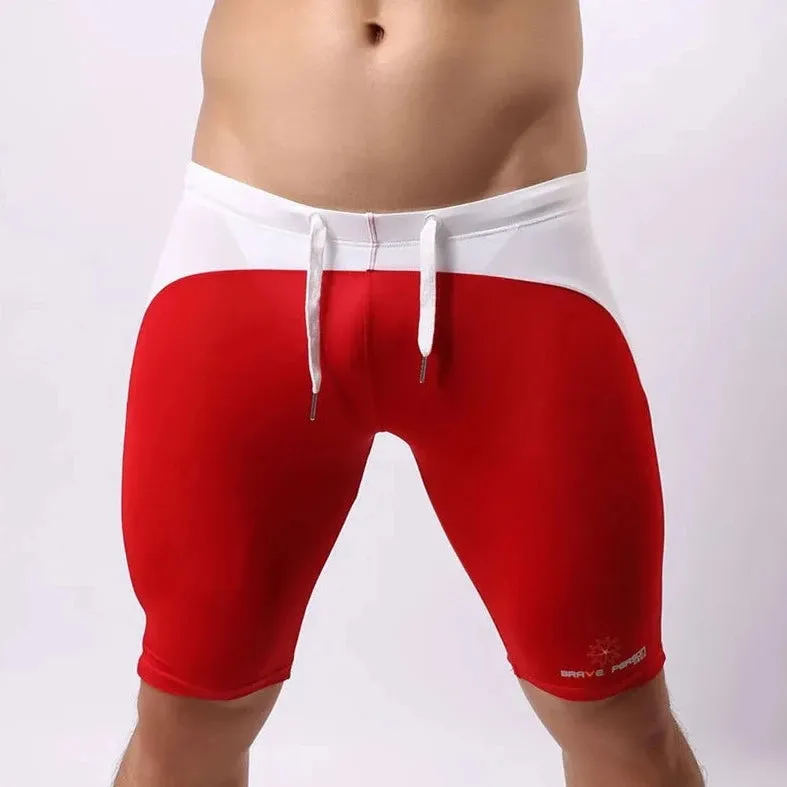 Brave Person Two Toned Knee High Gym Shorts