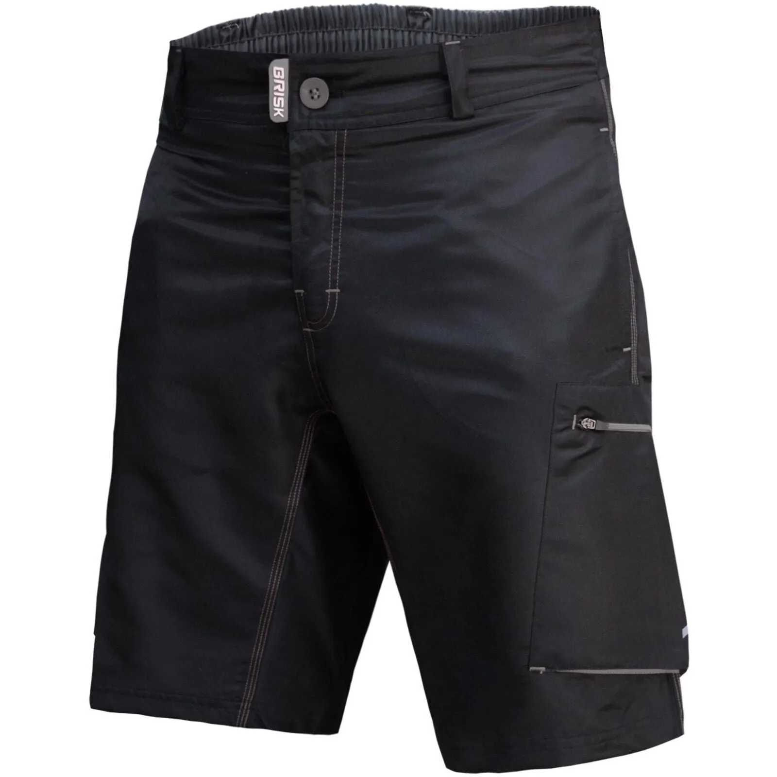 Brisk Bike MTB Men Cycling Shorts Including Inner Padded Compression Shorts, mens padded bike shorts, mtb padded shorts, padded under shorts for cycling, padded mtb liner shorts, mountain bike shorts padded mens