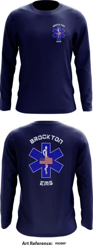 Brockton EMS Store 1 Core Men's LS Performance Tee - Rn3b6f