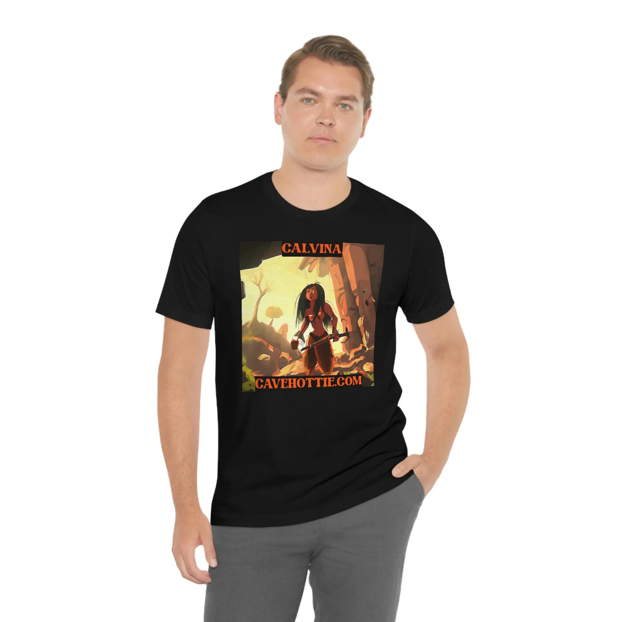 Calvina Cavehottie.com Short Sleeve Tee