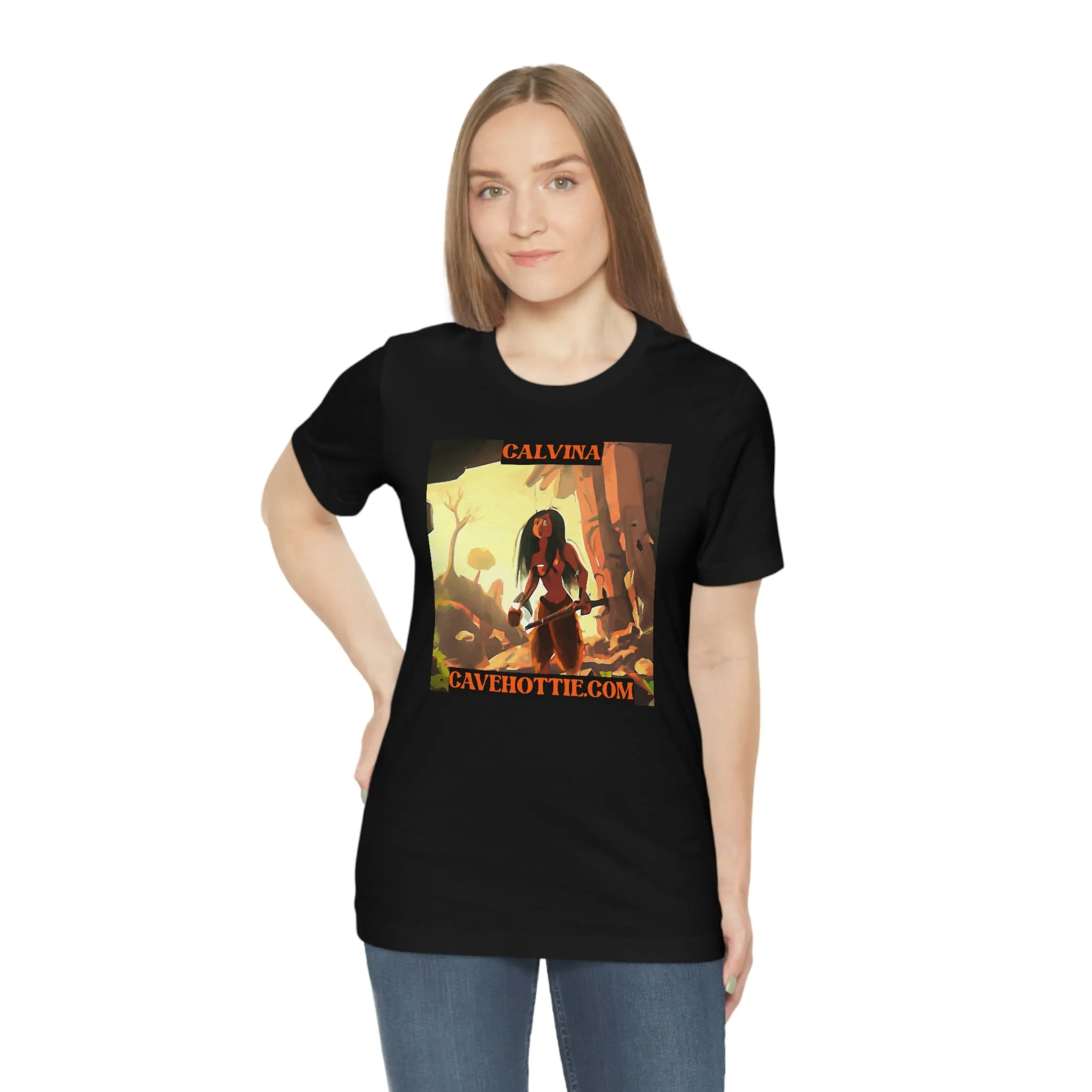 Calvina Cavehottie.com Short Sleeve Tee