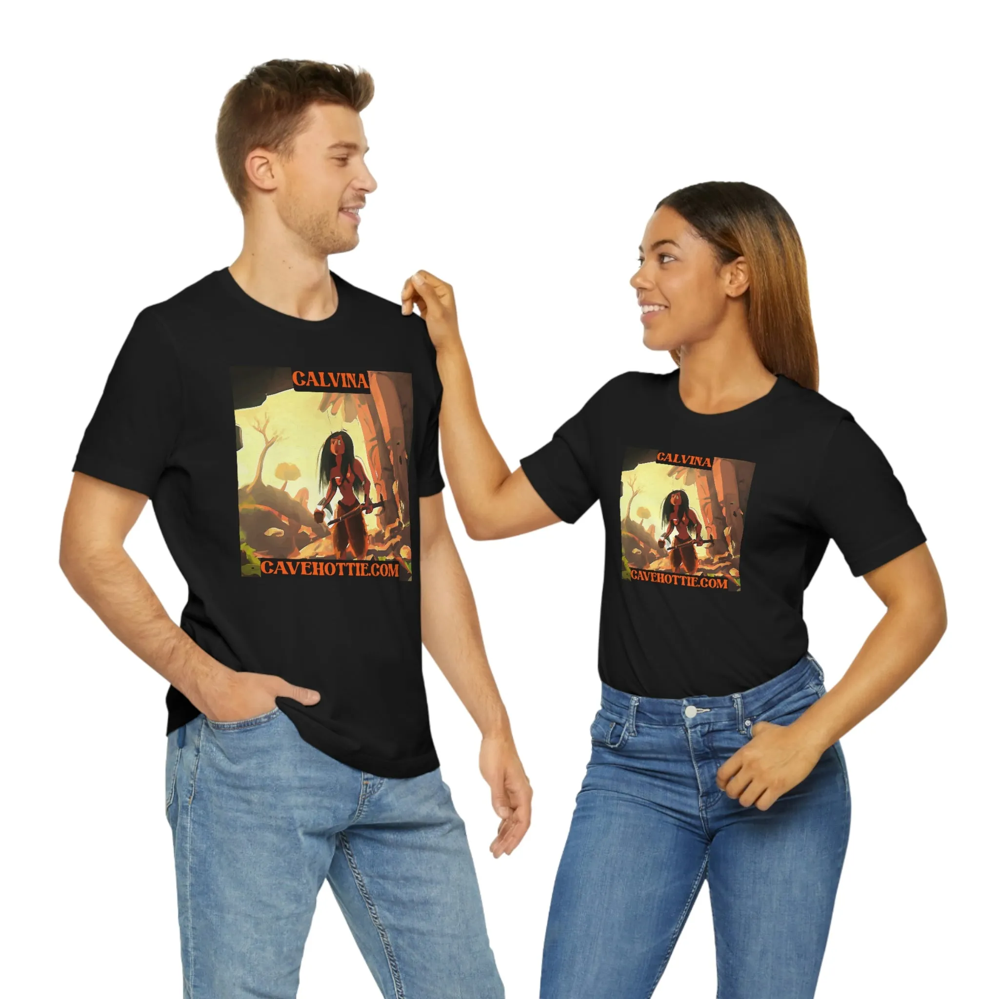 Calvina Cavehottie.com Short Sleeve Tee