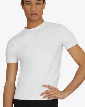 Capezio 10358 Adult White Fitted Crew Neck Top