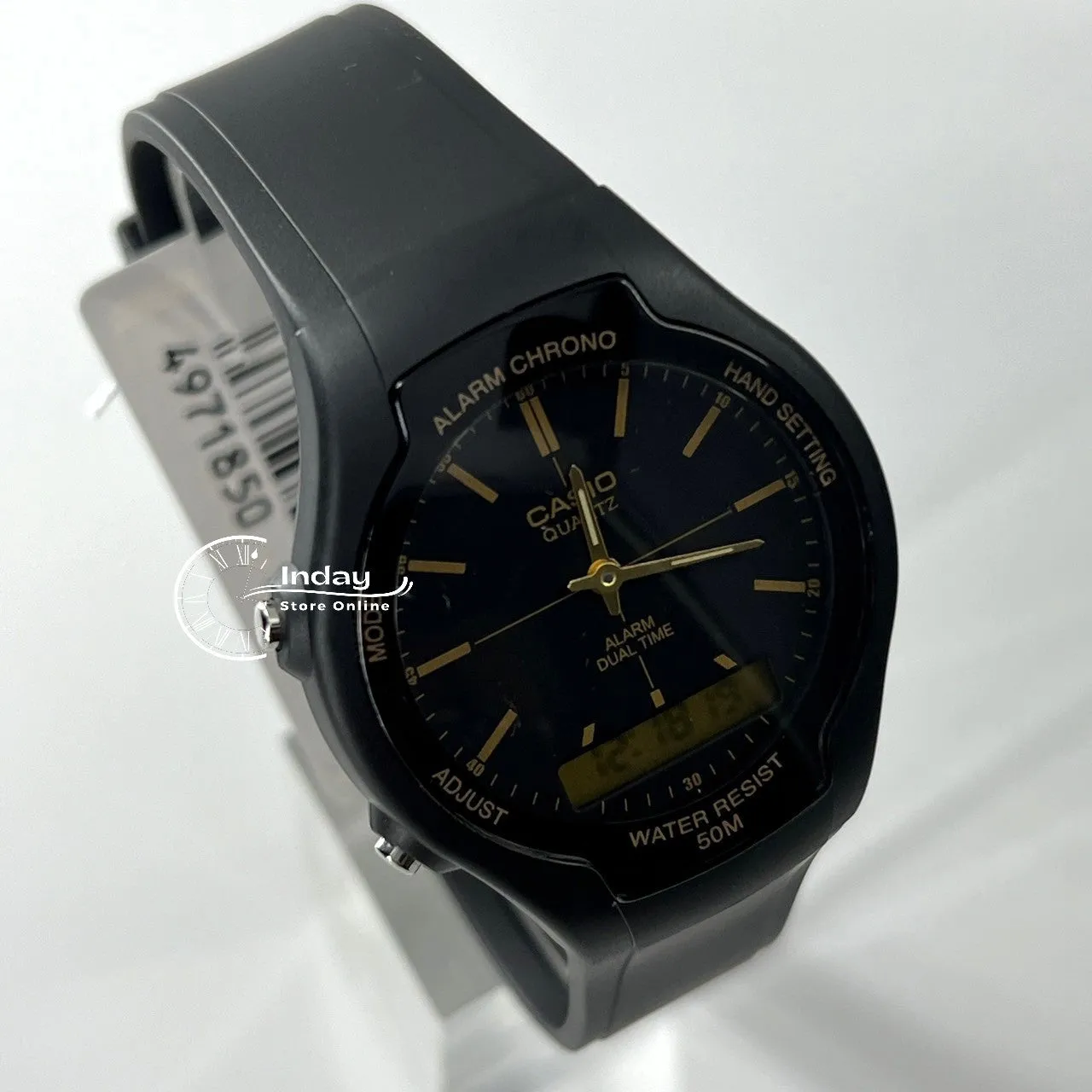 Casio Analog-Digital Men's Watch AW-90H-9E Resin Band Resin Glass