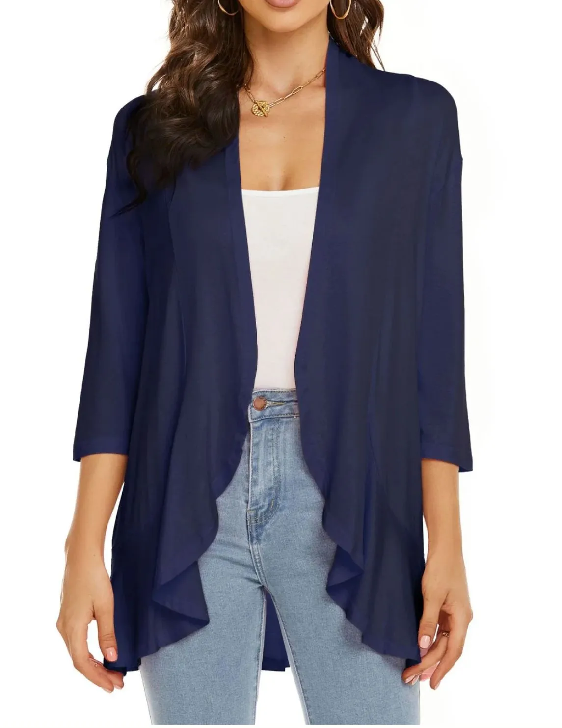 Casual, lightweight women's cardigans with open front