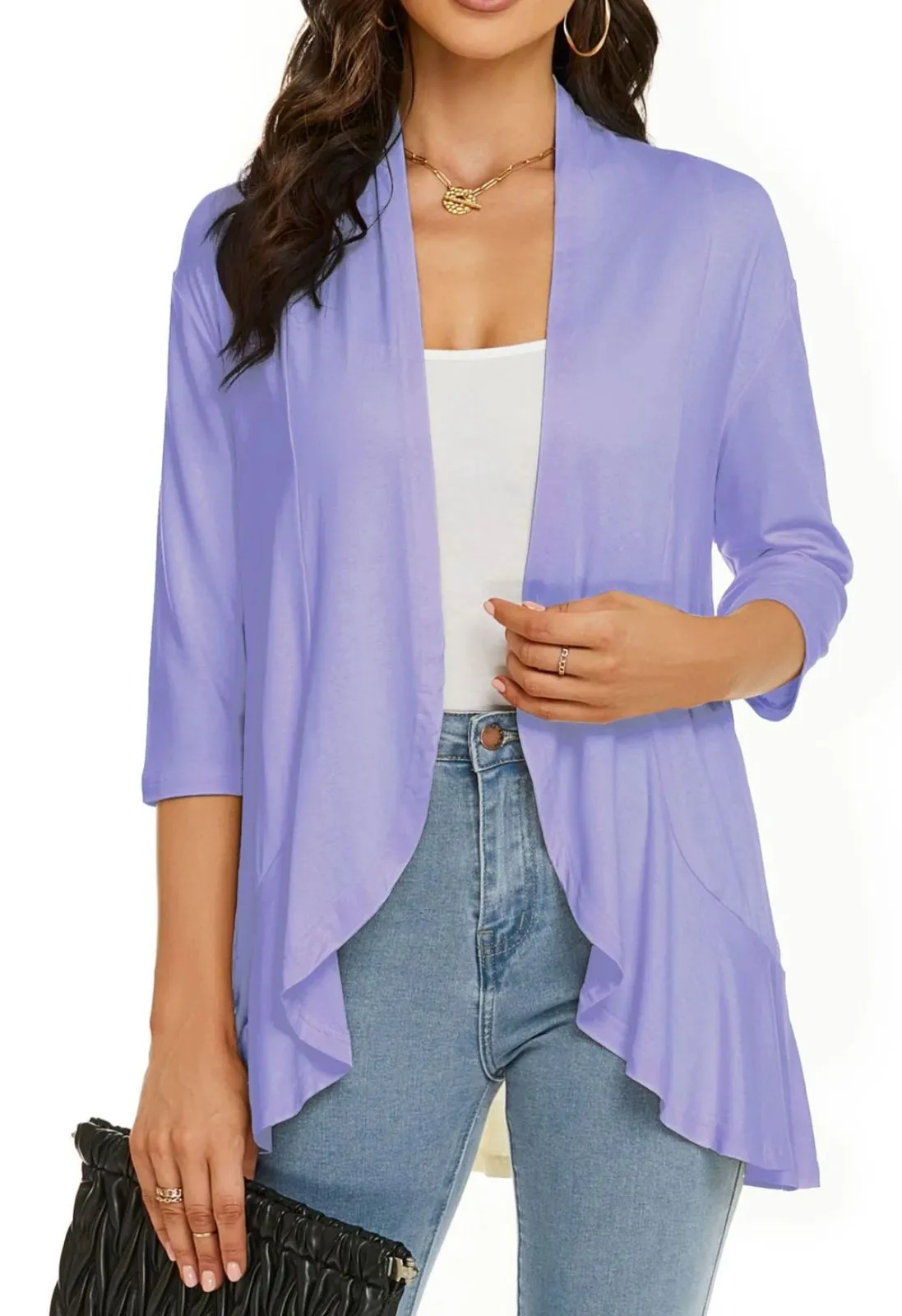 Casual, lightweight women's cardigans with open front