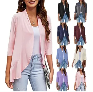Casual, lightweight women's cardigans with open front