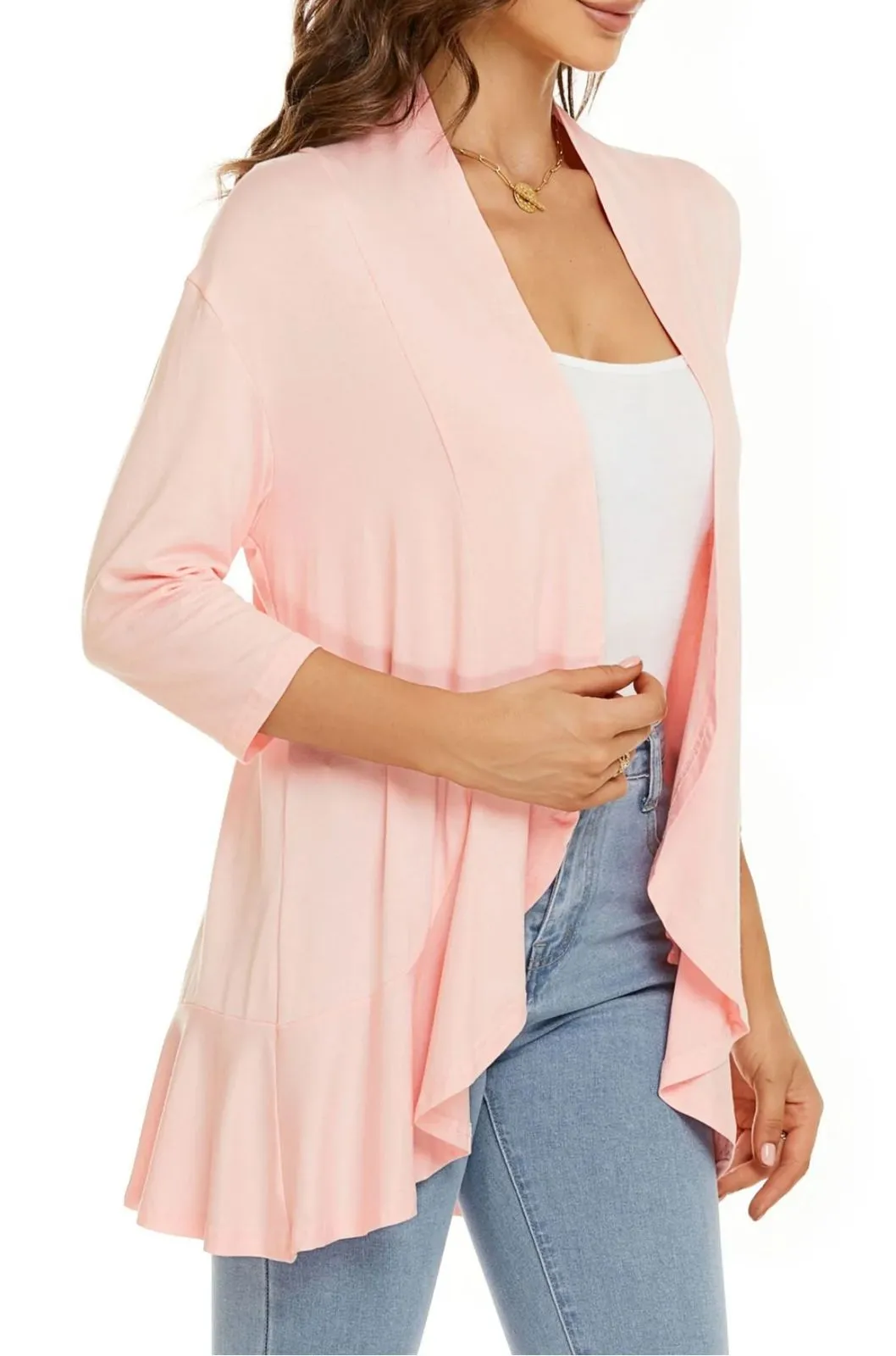 Casual, lightweight women's cardigans with open front