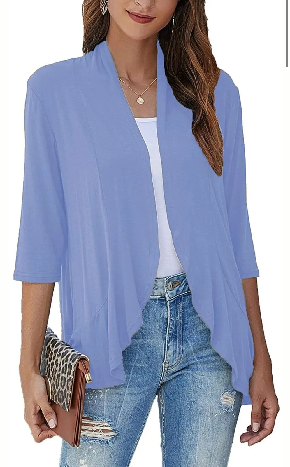 Casual, lightweight women's cardigans with open front
