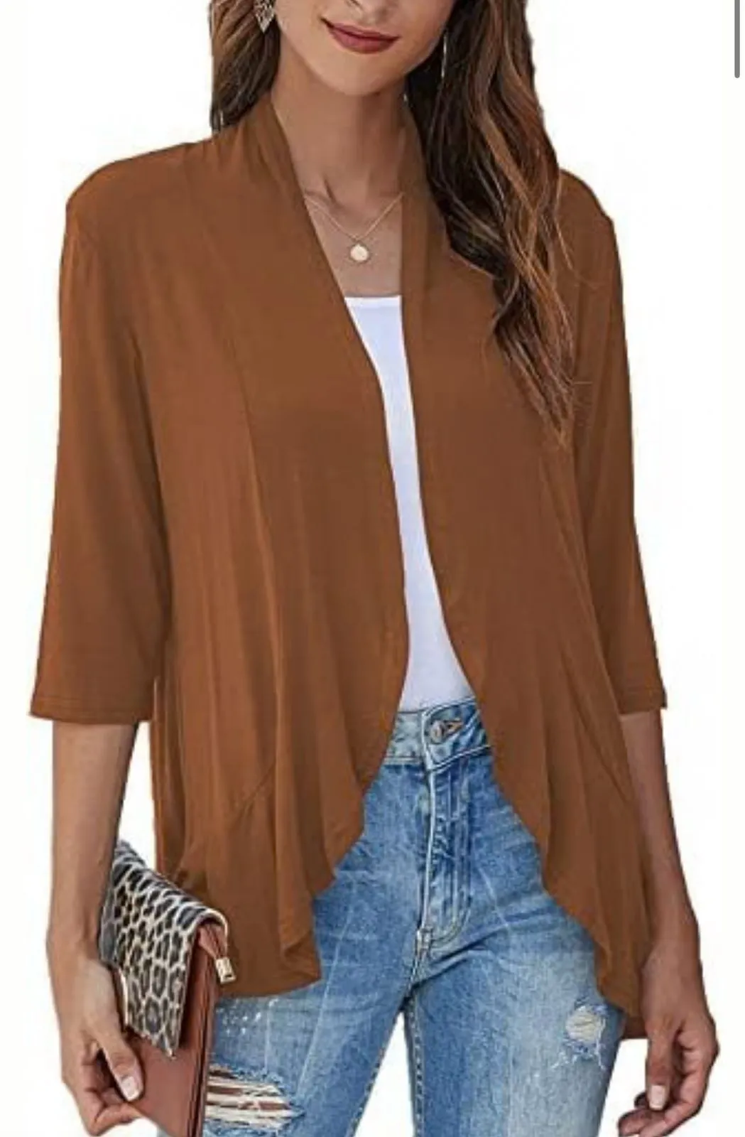 Casual, lightweight women's cardigans with open front