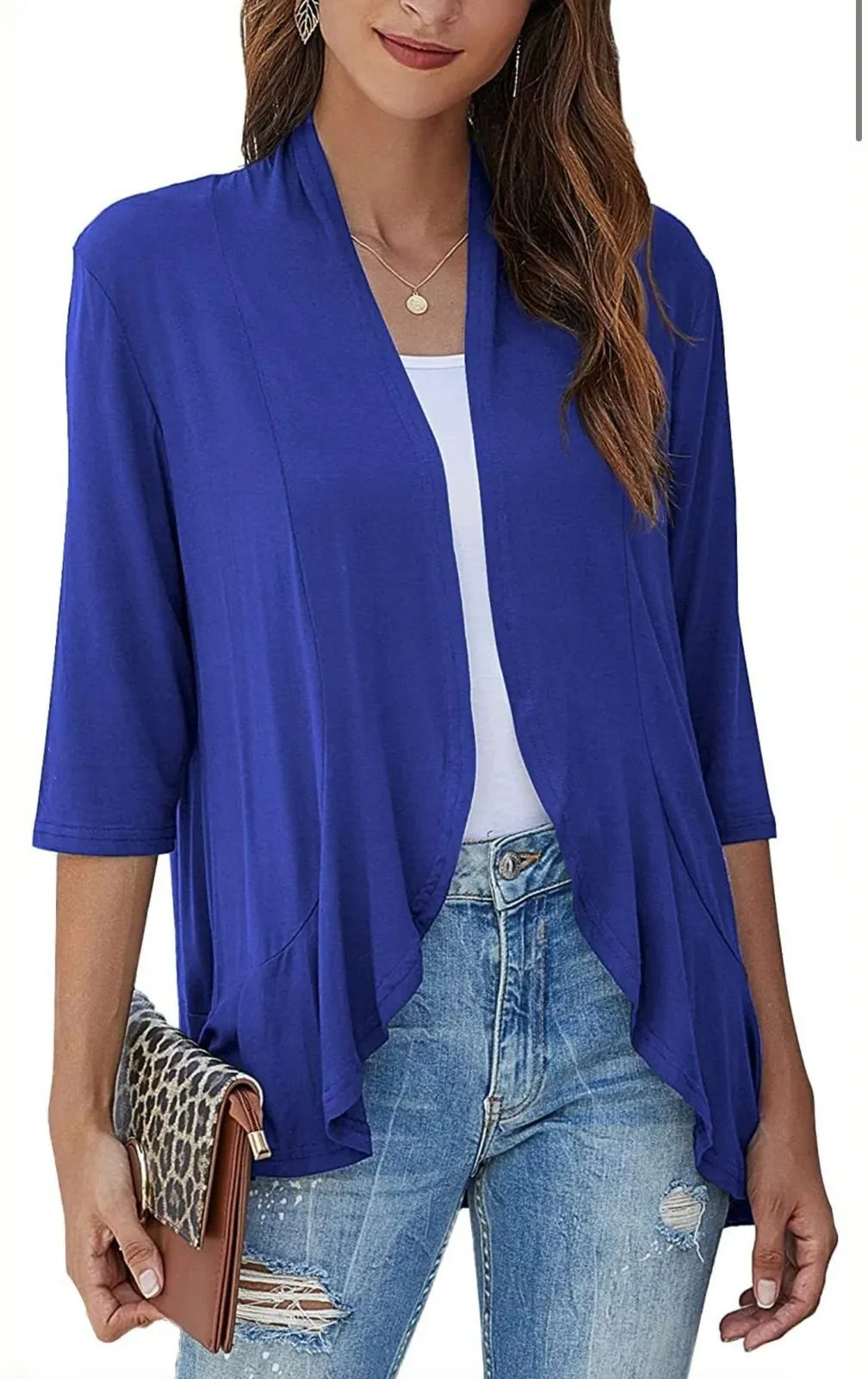 Casual, lightweight women's cardigans with open front