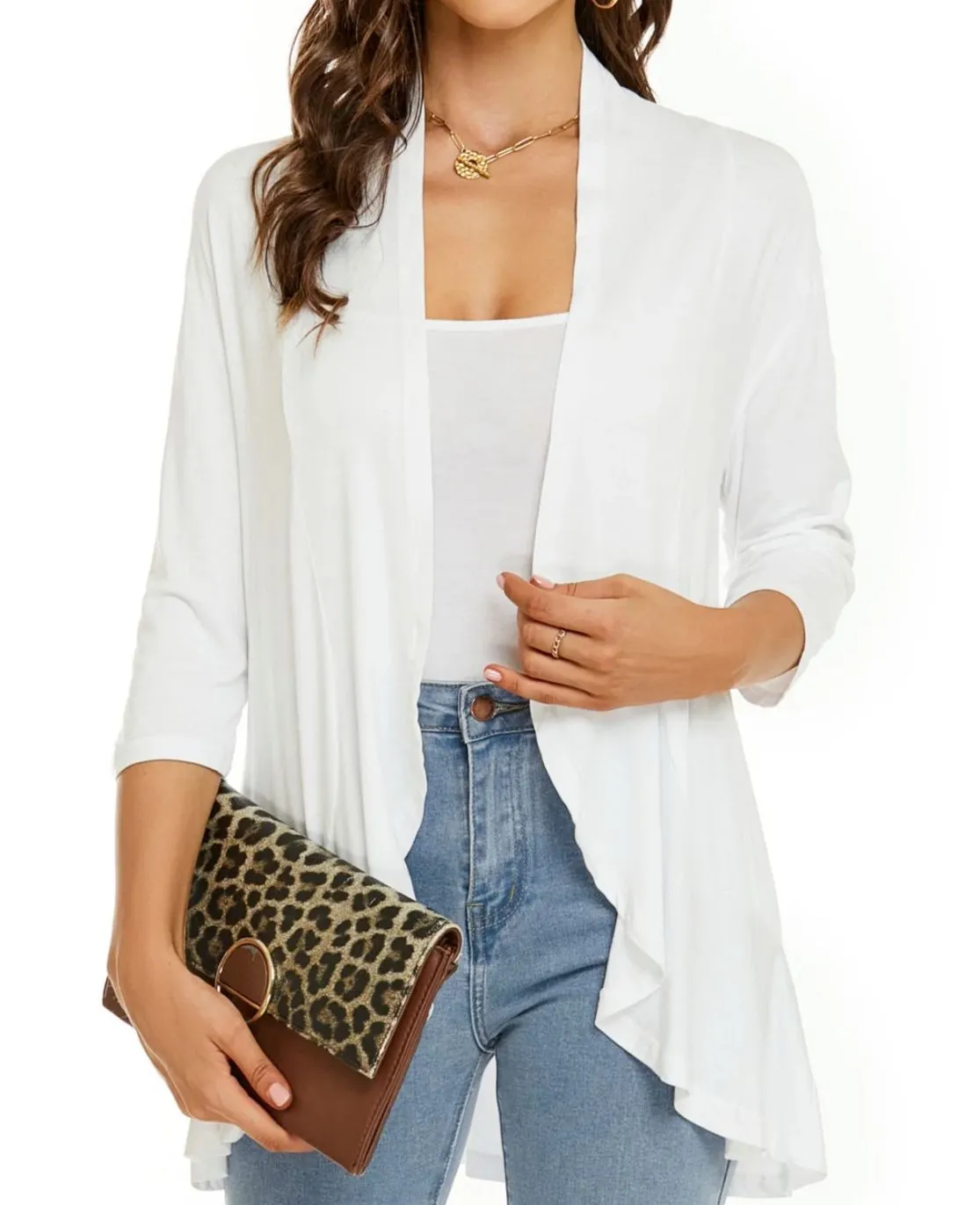 Casual, lightweight women's cardigans with open front