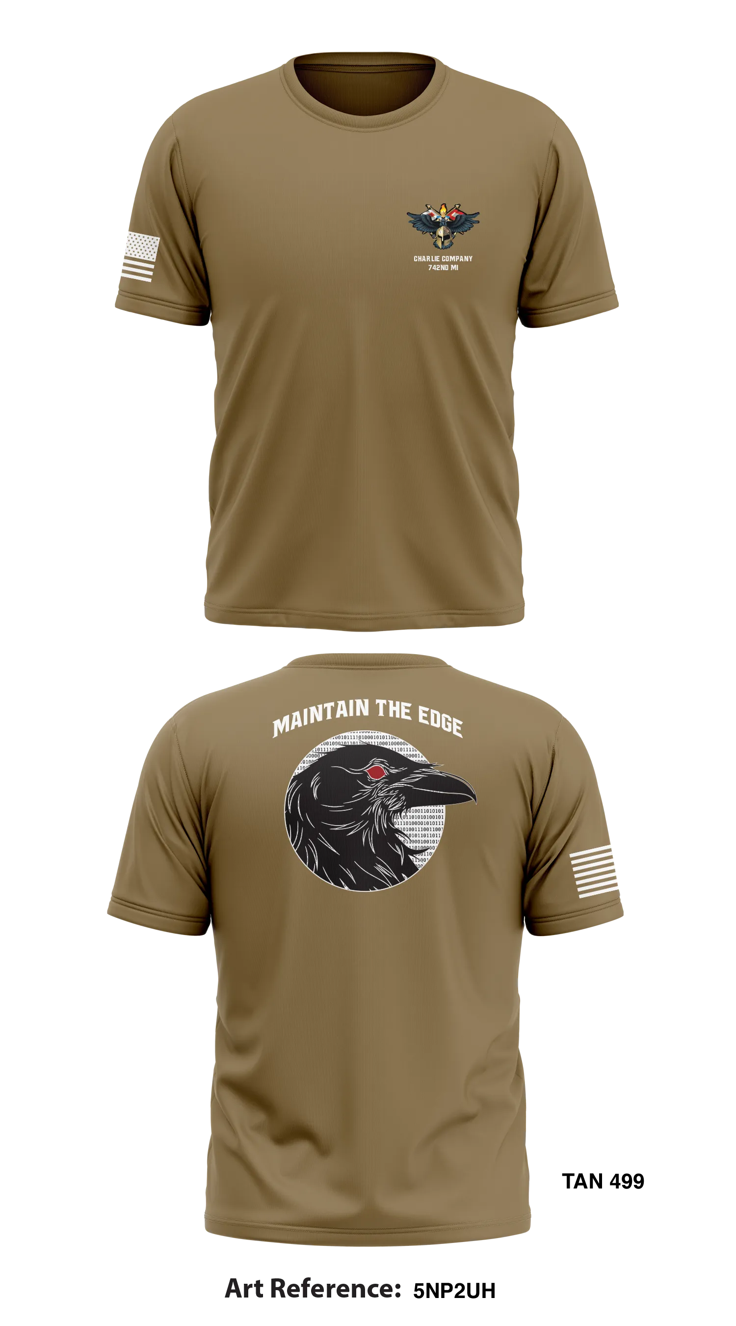 Charlie Company, 742nd MI Store 1 Core Men's SS Performance Tee - 5np2UH