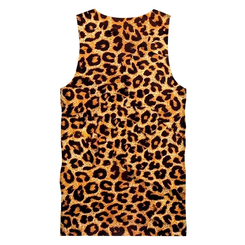 Cheetah Spots Leopard Wild Animal Sleeveless Tank Top