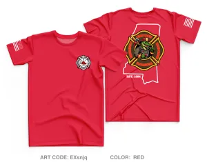 Chevron Pascagoula Fire Department Core Men's SS Performance Tee - EXsnjq
