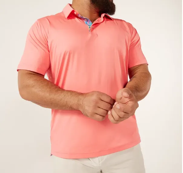Chubbies The New England Performance Polo 2.0 - Coral