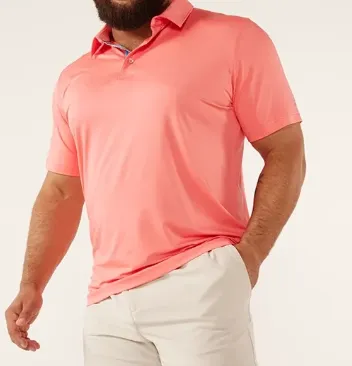 Chubbies The New England Performance Polo 2.0 - Coral