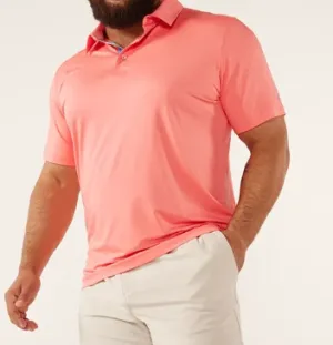 Chubbies The New England Performance Polo 2.0 - Coral