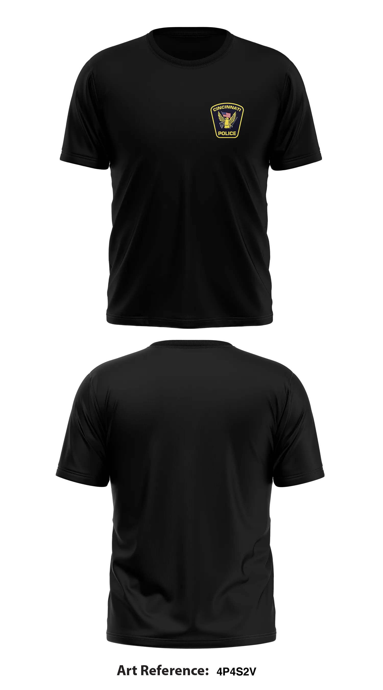 Cincinnati Police Department Store 1 Core Men's SS Performance Tee - 4p4S2v