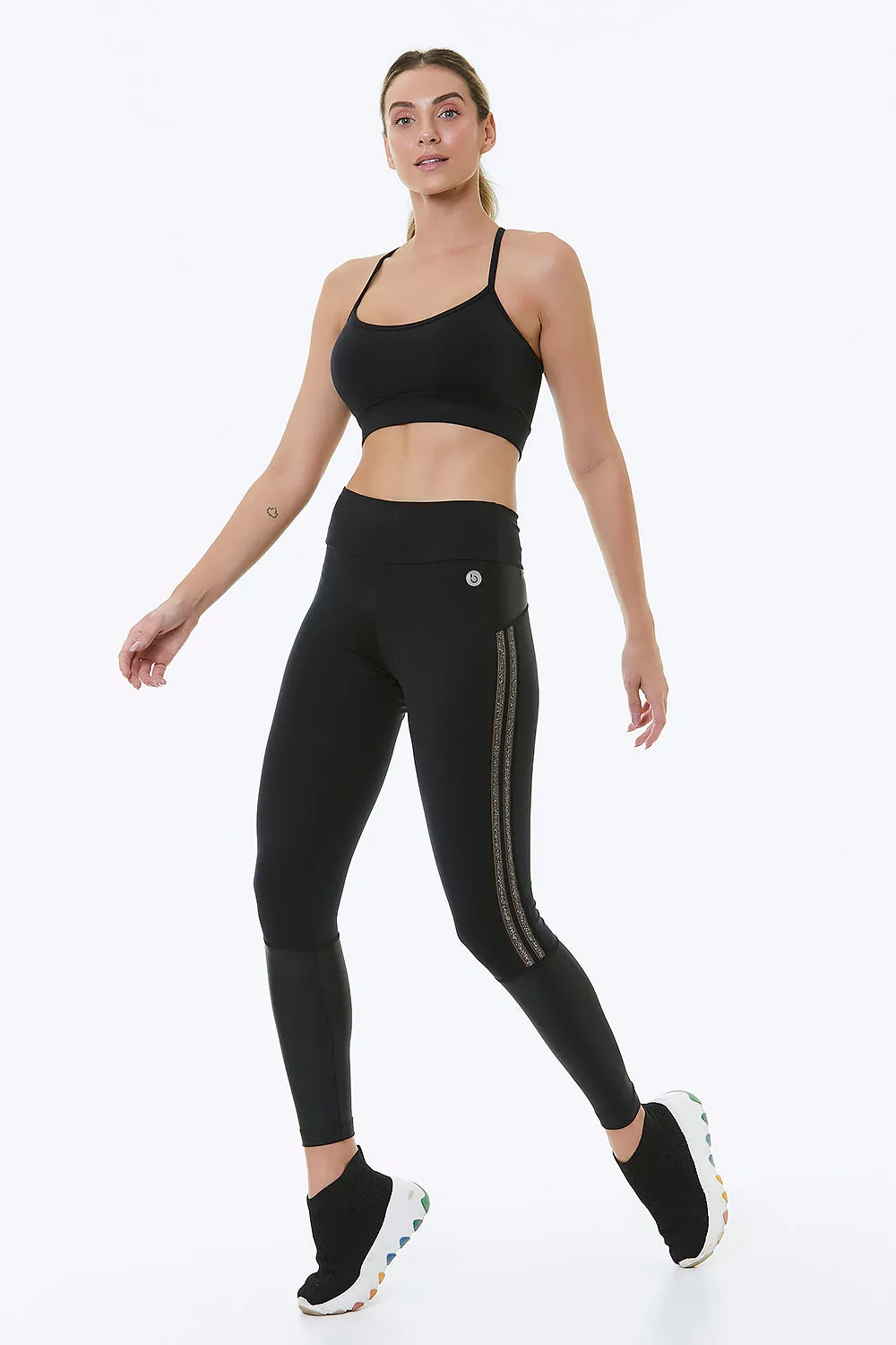 CISSA CROP BRA BLACK