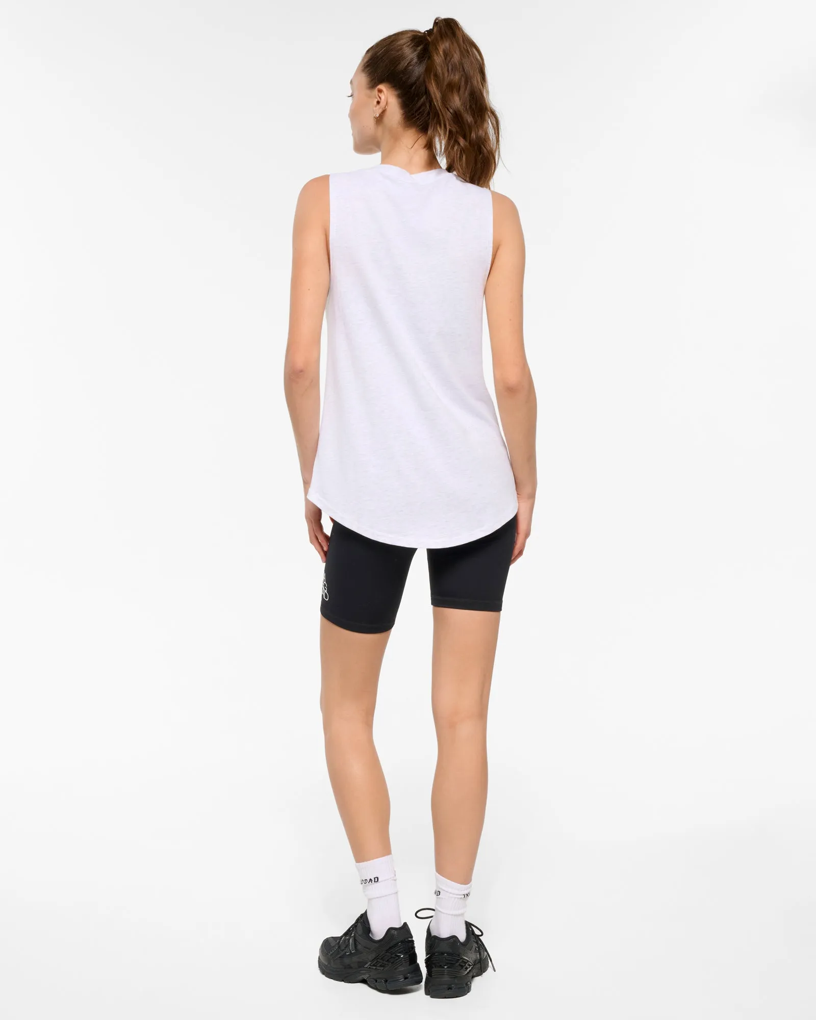 CLASSIC KEYLINE PIMA TANK WHITE MARLE