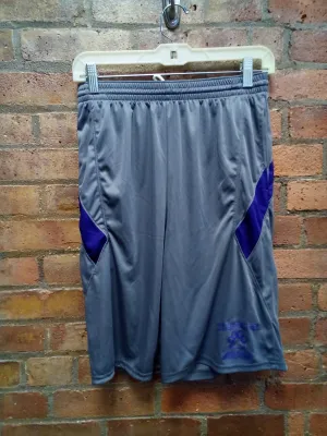 CLEARANCE - Ballston Spa Scotties Gray Gym Shorts - Size Adult Small