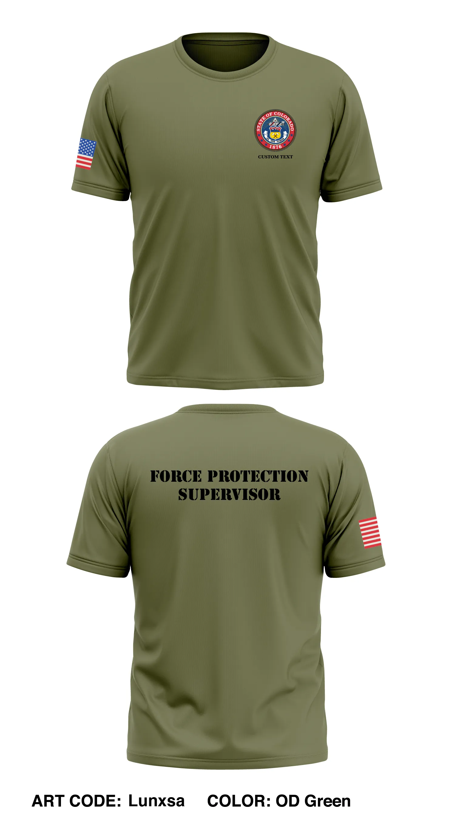 CO JFHQ Force Protection Store 1 Core Men's SS Performance Tee - Lunxsa