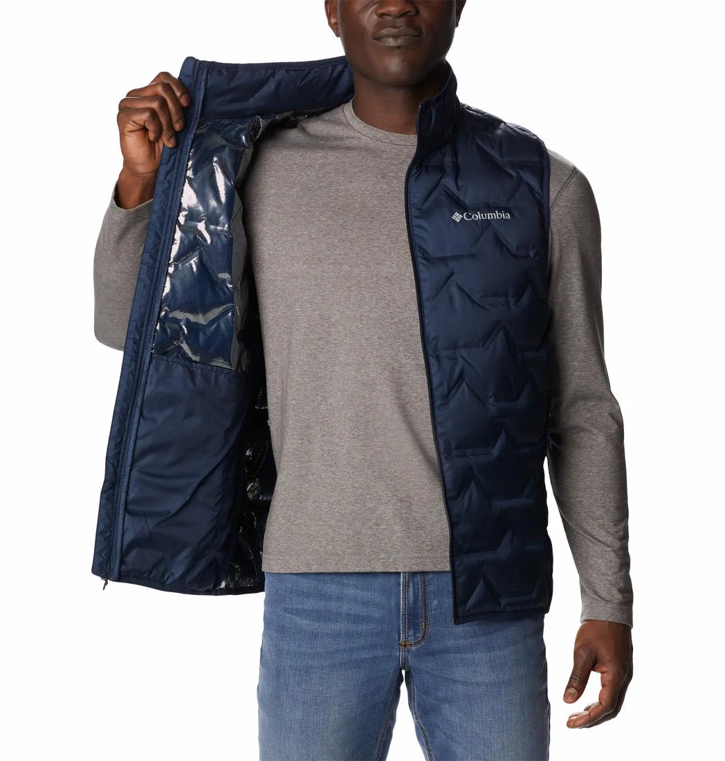 Columbia Mens Blue Walker Mill Heat Seal Vest