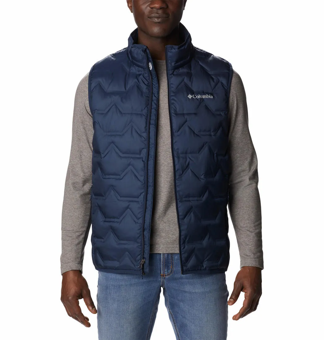 Columbia Mens Blue Walker Mill Heat Seal Vest