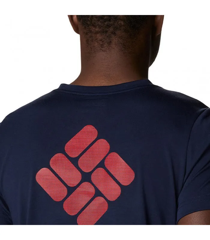 Columbia Men's Maxtrail SS Logo Tee Blue