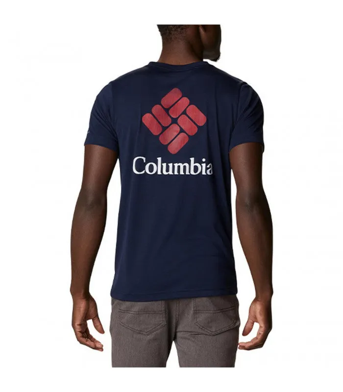 Columbia Men's Maxtrail SS Logo Tee Blue