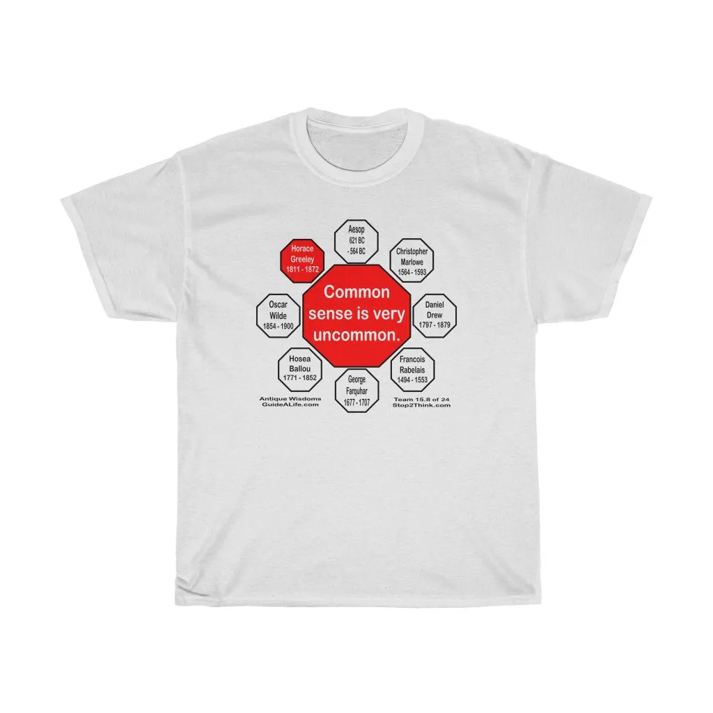 Common sense is very uncommon.  -  Horace Greeley  1811 - 1872  - RS2T - RW-15.8