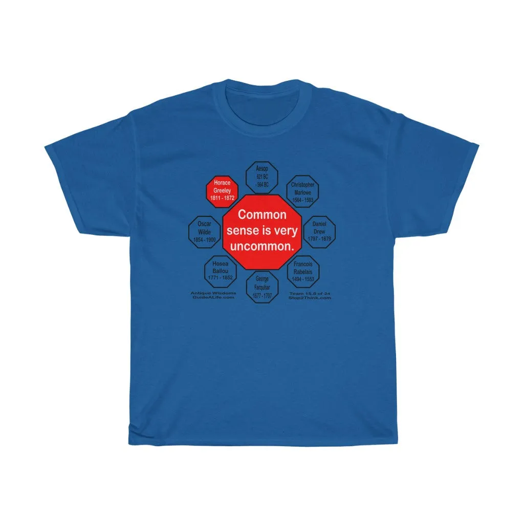 Common sense is very uncommon.  -  Horace Greeley  1811 - 1872  - RS2T - RW-15.8
