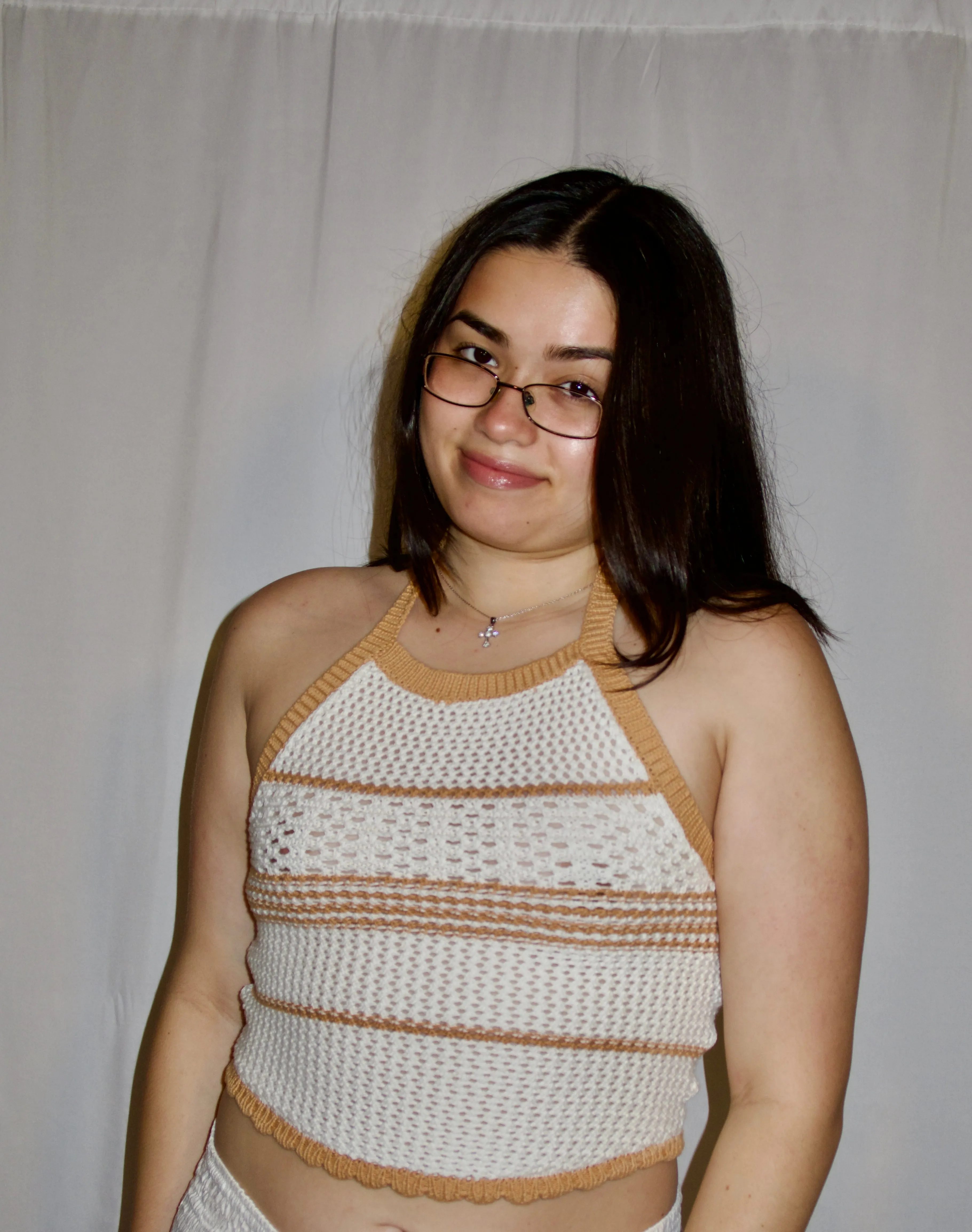 Cotton Crochet Halter Top