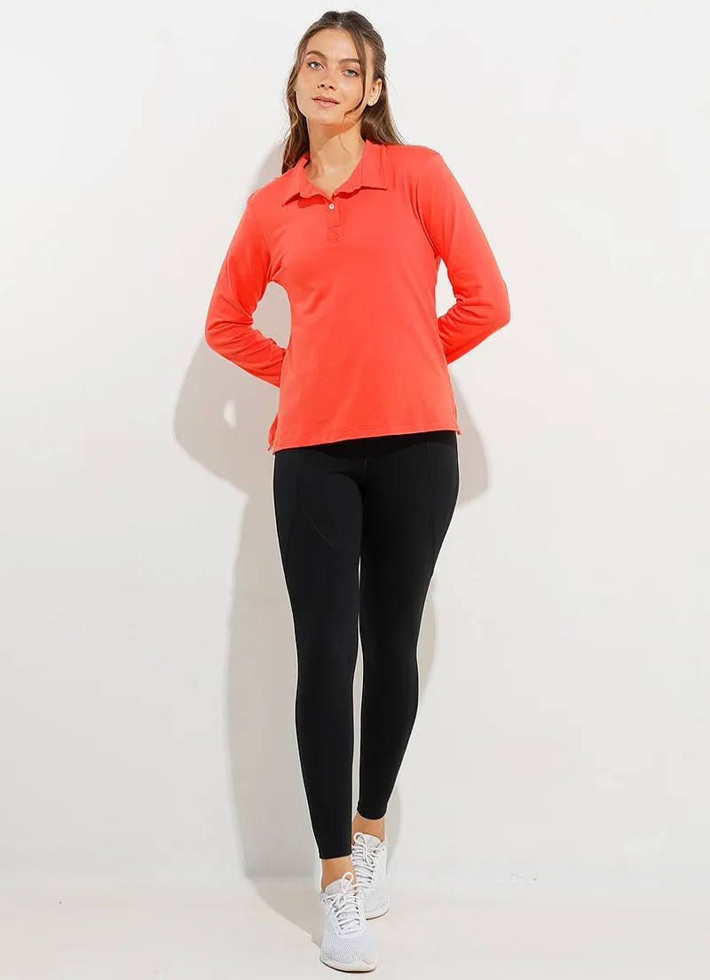 Court LS Polo (Orange)