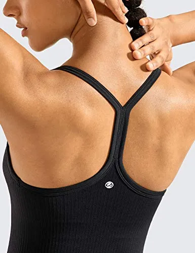 CRZ YOGA Workout Tank with Built-in Bra
