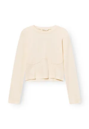 Curved Tee Nice - ecru
