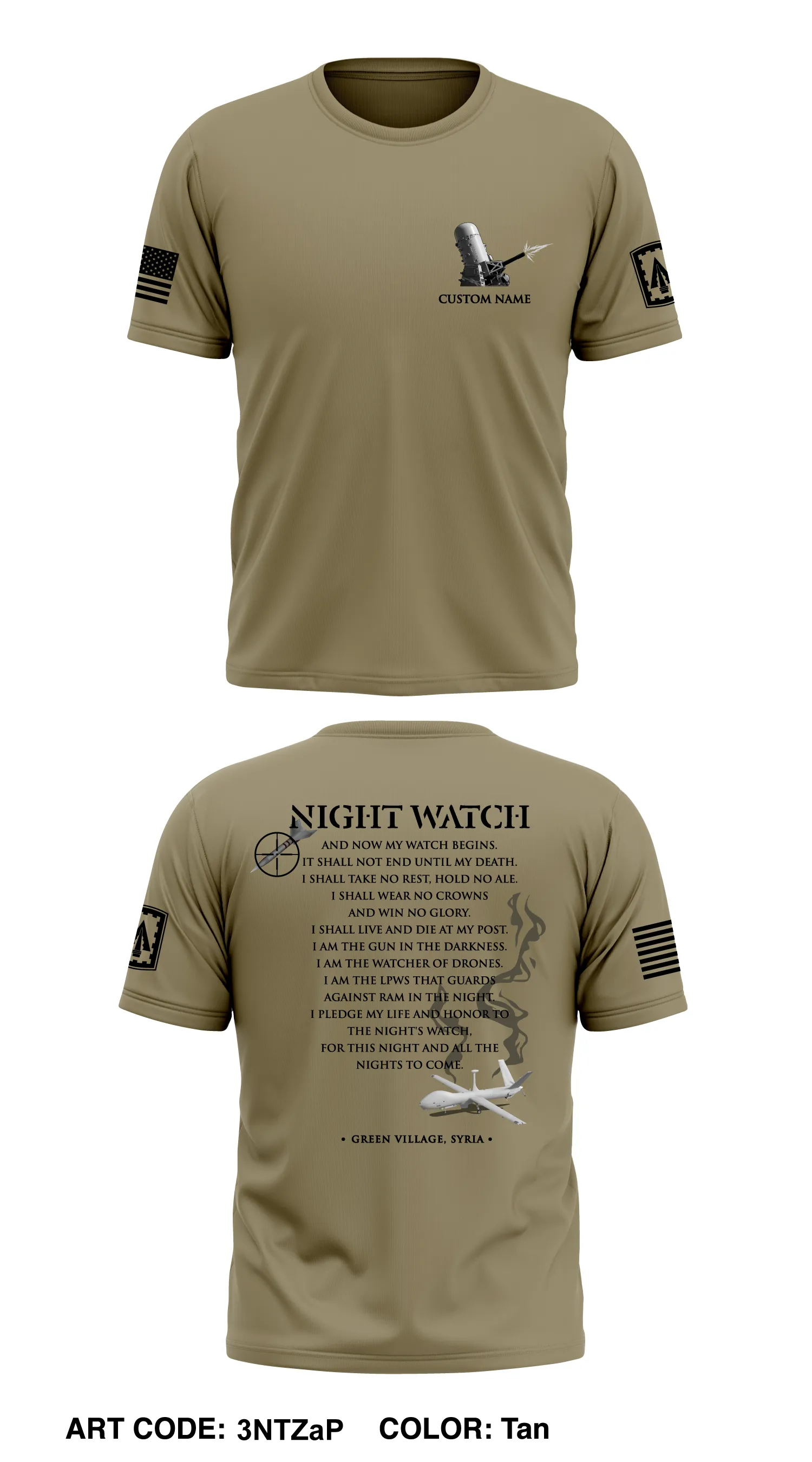 CUSTOM Bravo 2-44 ADA Store 1 Core Men's SS Performance Tee - 3NTZaP