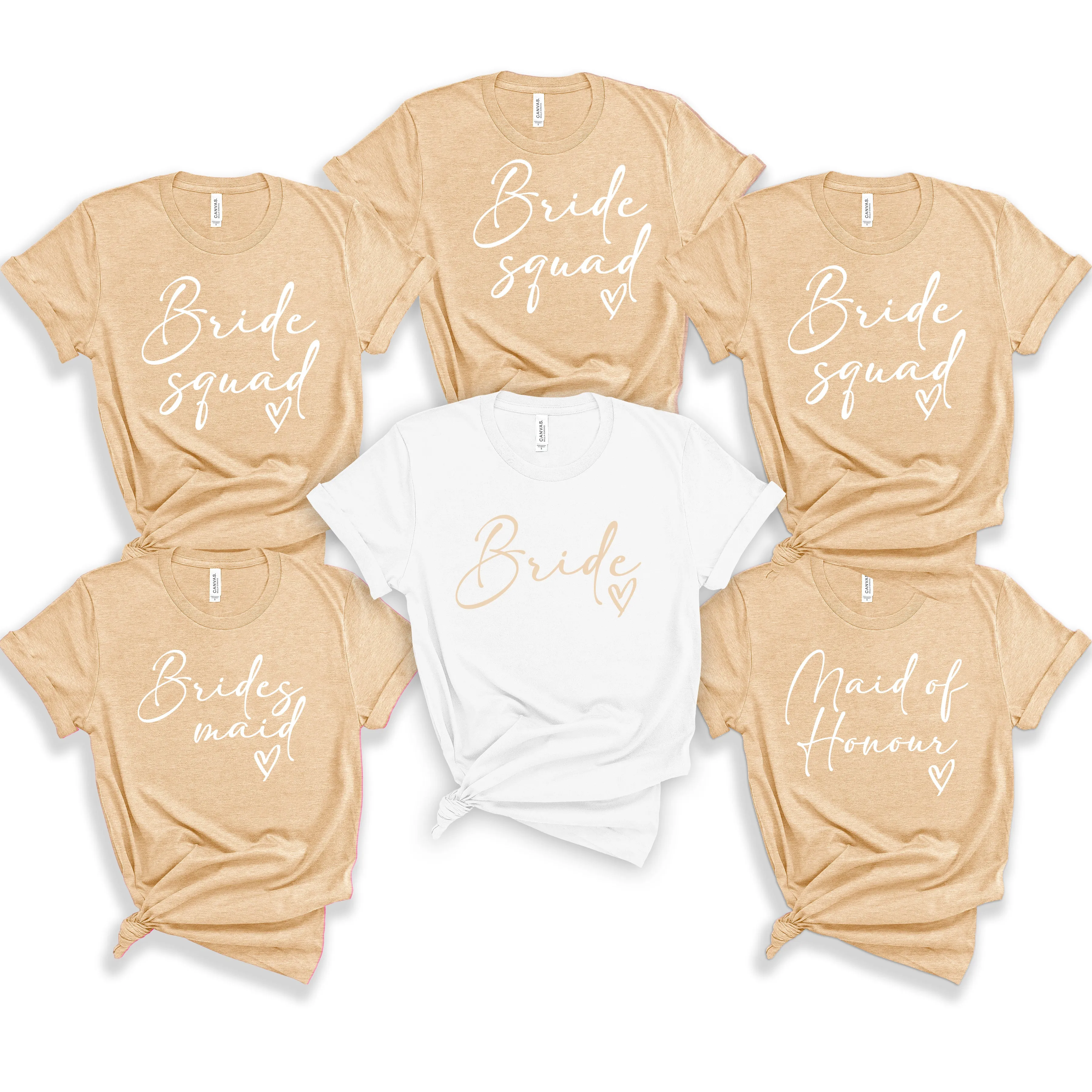 Custom Made Hen Party TShirts for the Bridesmaid Maid of Honour Mother of The Bride and Groom
