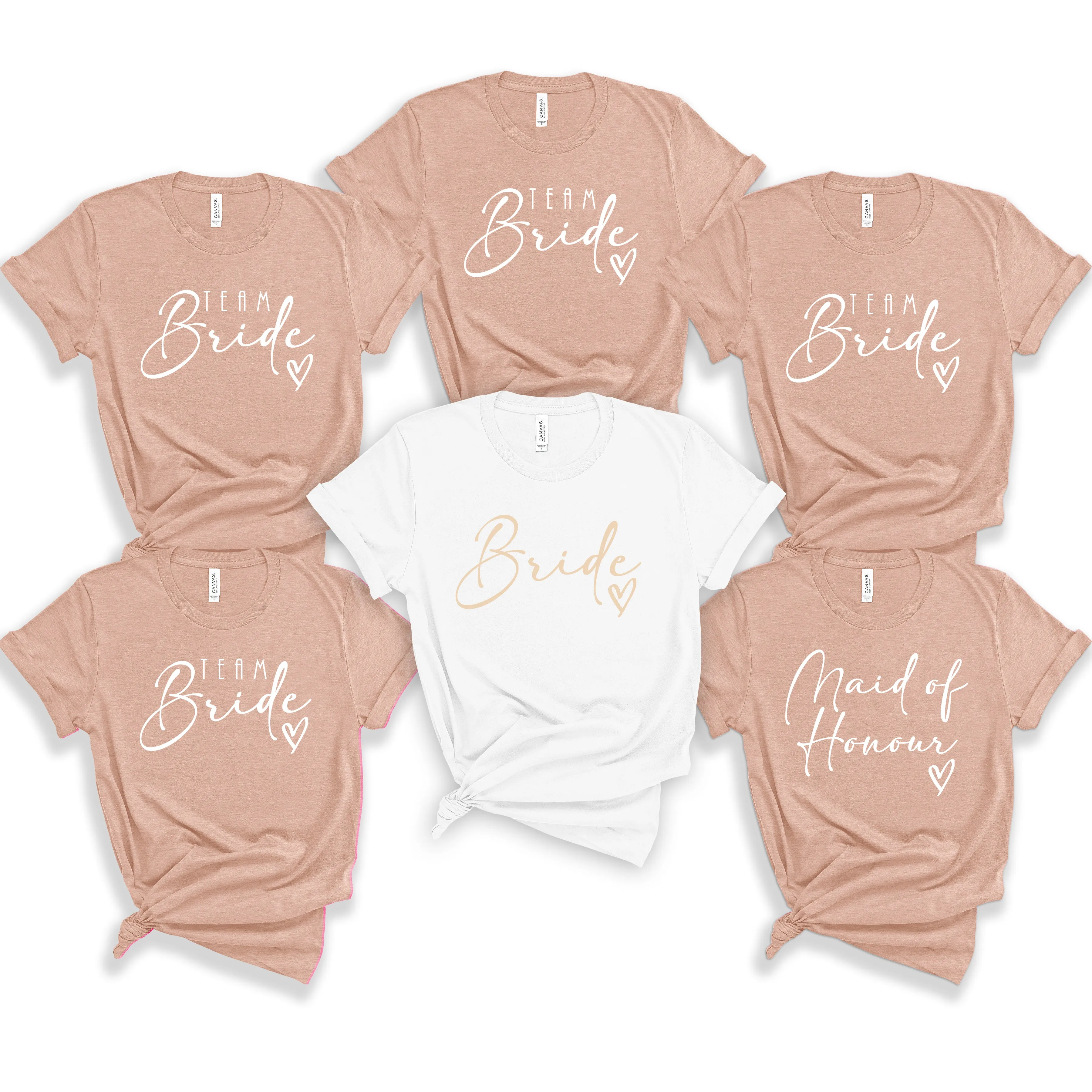 Custom Made Hen Party TShirts for the Bridesmaid Maid of Honour Mother of The Bride and Groom