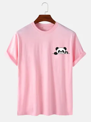 Cute Panda Print T-Shirt