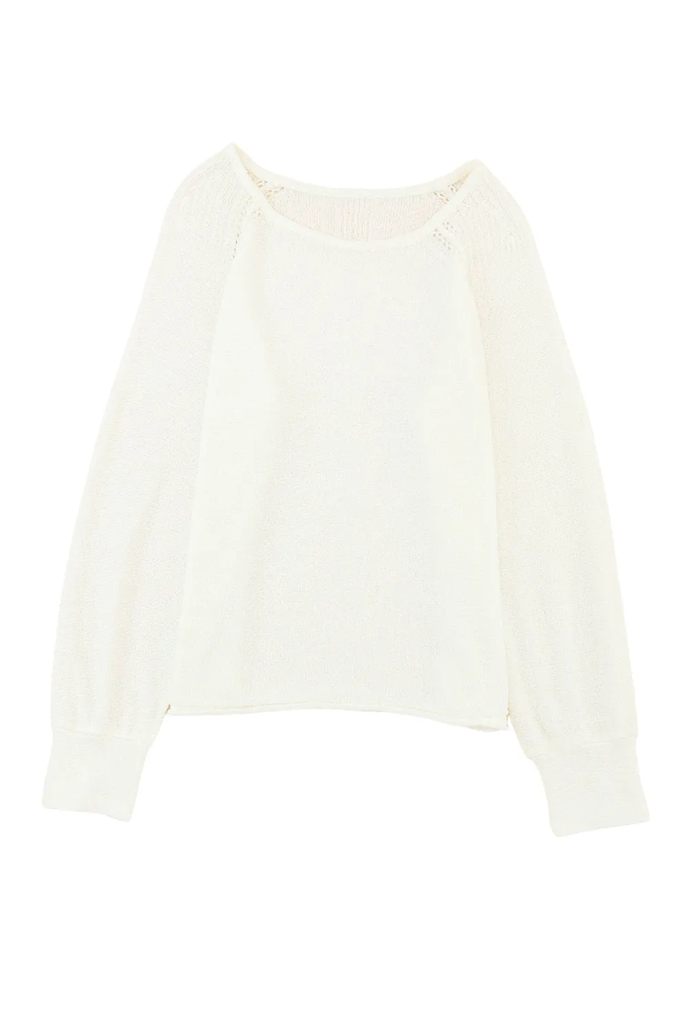 Cutout Shoulder Relaxed Sweater