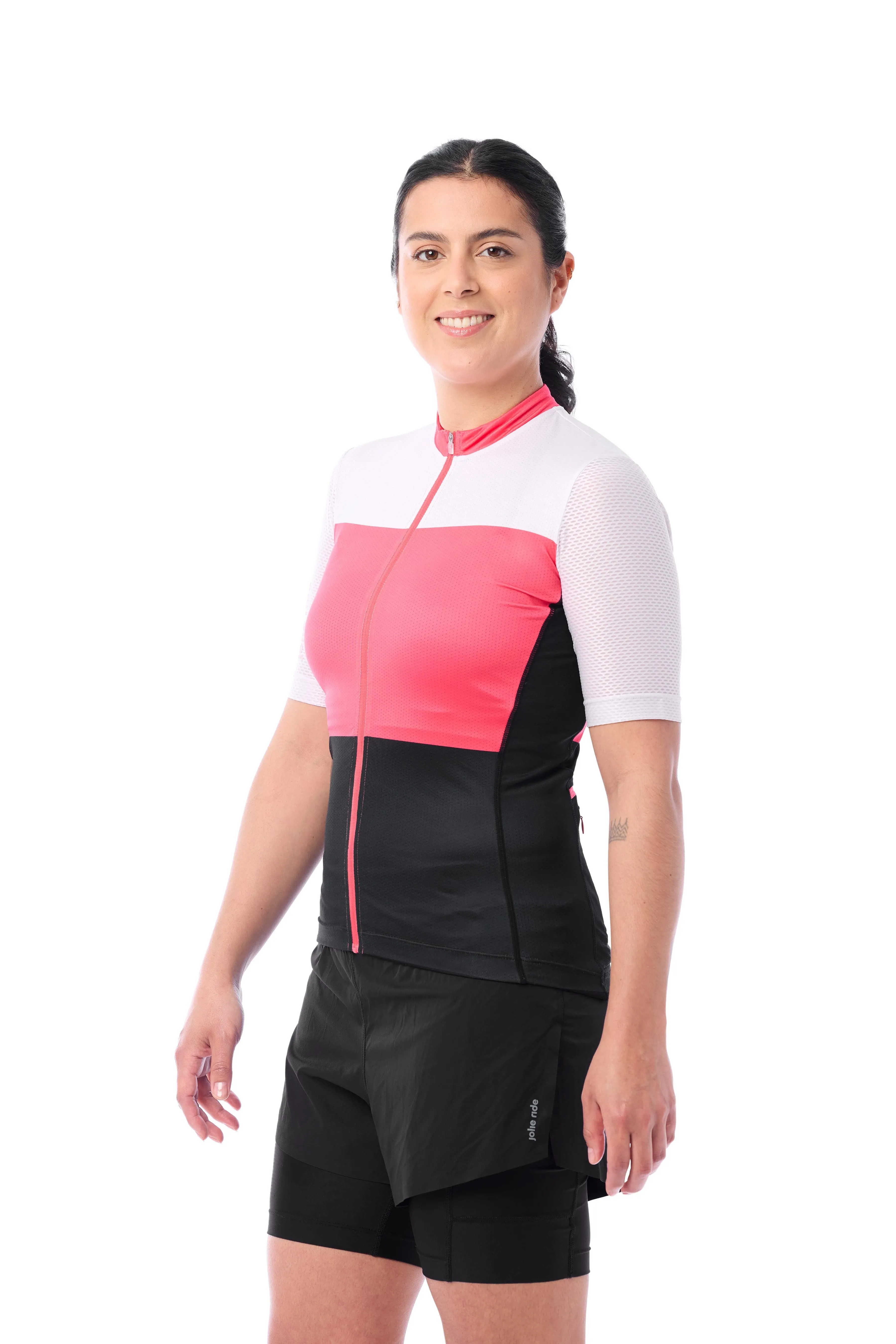 cycling shorts with over-shorts and 50  UV protection