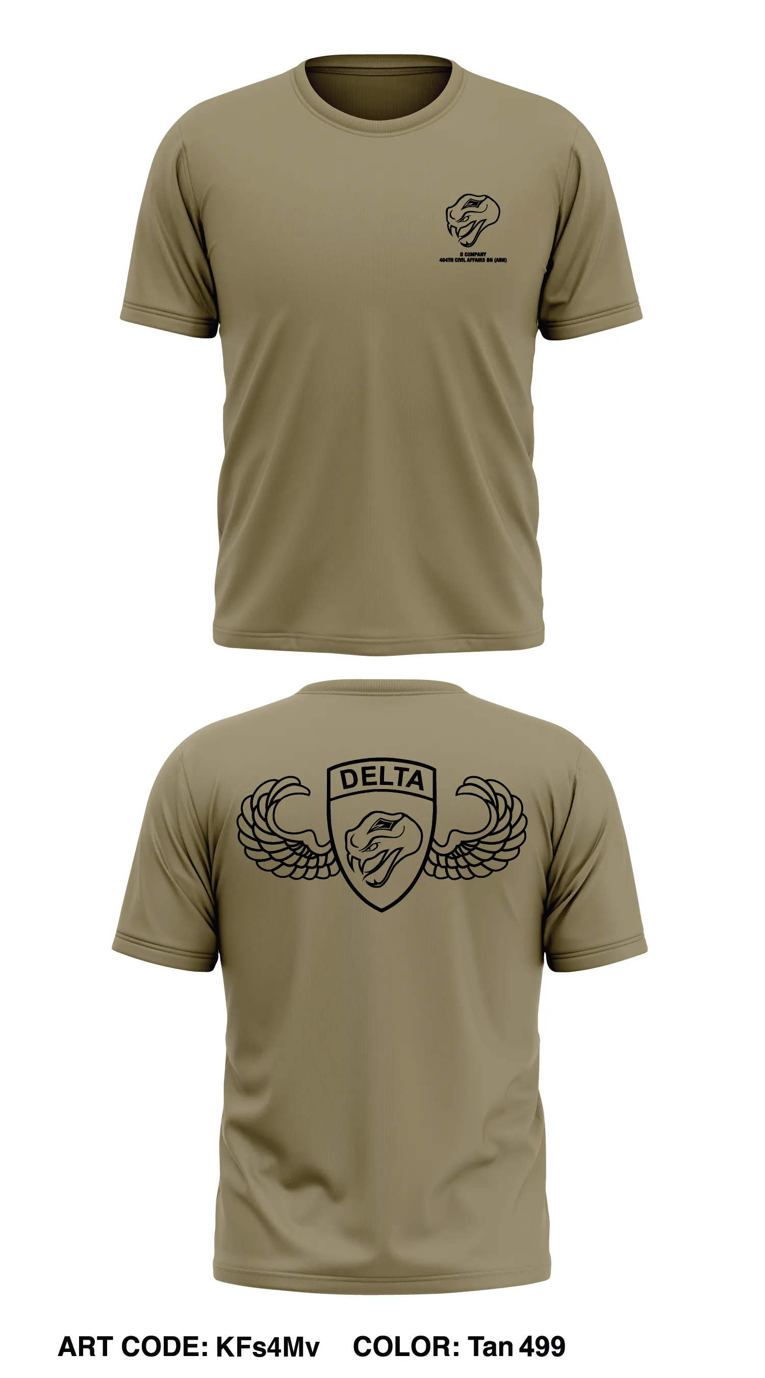 D CO, 404 CA BN (A) Store 1 Core Men's SS Performance Tee - KFs4Mv