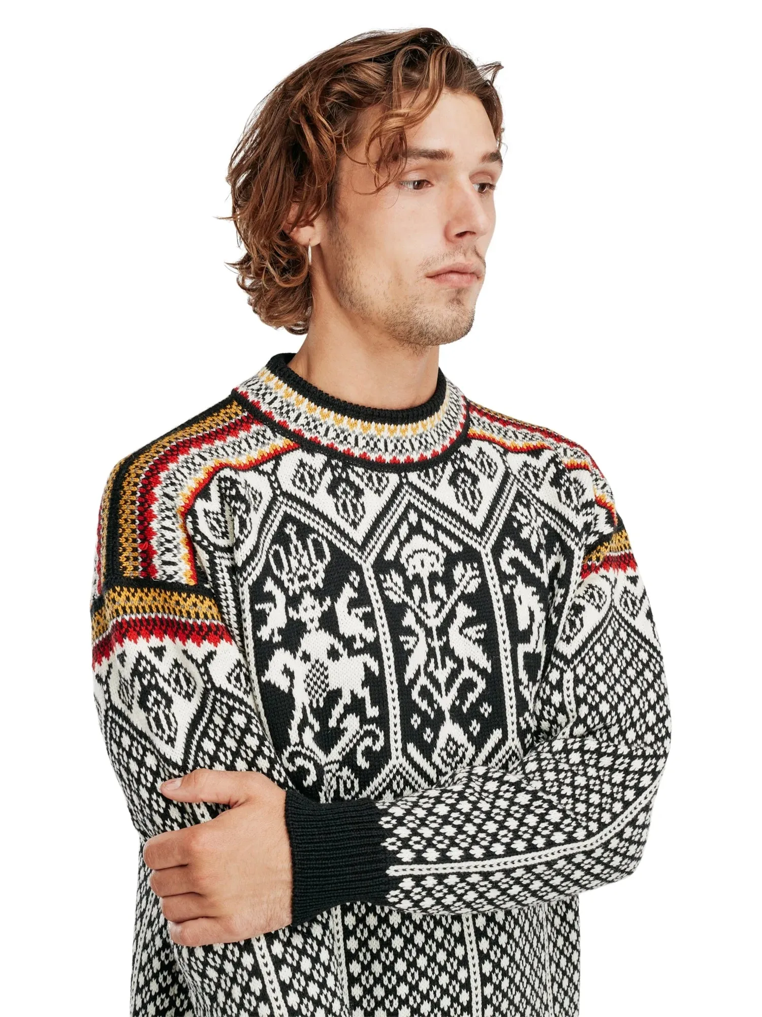 Dale of Norway | 1994 Sweater | Unisex | Black/Mustard/Off White